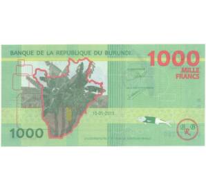 1000 франков 2015 года Бурунди