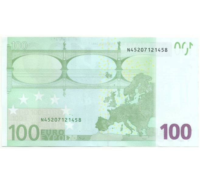 Банкнота 100 евро 2002 года Австрия (Артикул B2-11412)