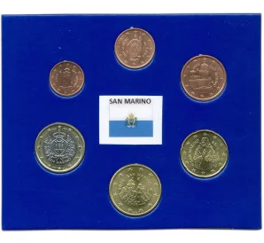 Набор из 6 монет 2006-2015 года Сан-Марино