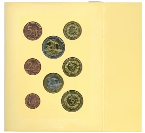Годовой набор из 8 монет 2004 года Кипр