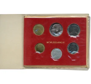 Годовой набор из 6 монет монет 1980 года Ватикан