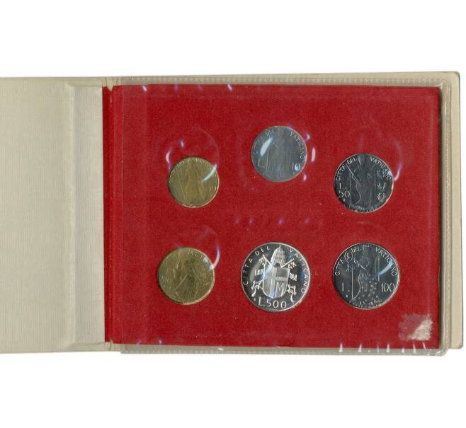 Годовой набор из 6 монет монет 1980 года Ватикан (Артикул M3-1256)