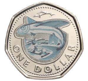 1 доллар 2020 года Барбадос «Летучие рыбы»