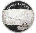 Монета 25 долларов 2003 года Соломоновы острова «Самолеты — China Clipper» (Артикул M2-67400)