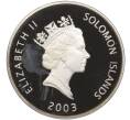 Монета 25 долларов 2003 года Соломоновы острова «Самолеты — China Clipper» (Артикул M2-67400)