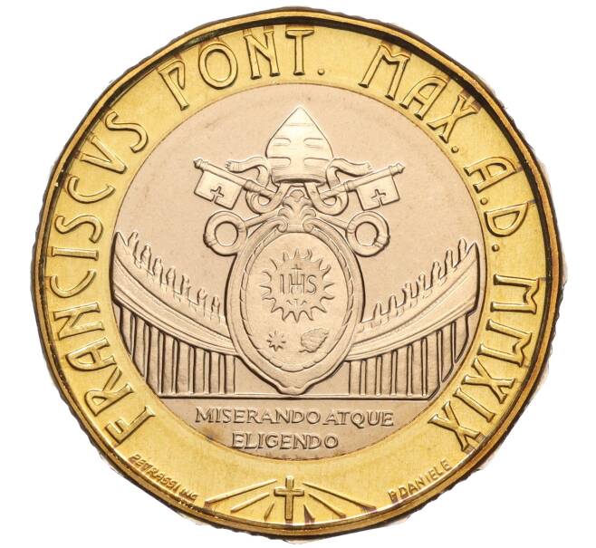 Монета 5 евро 2019 года Ватикан «34-й Всемирный День молодежи в Панаме» (Артикул M2-67402)