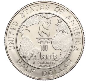 1/2 доллара (50 центов) 1995 года S США «XXVI летние Олимпийские Игры 1996 в Атланте — Бейсбол» — Фото №2