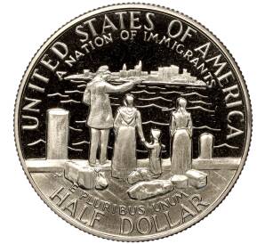 1/2 доллара (50 центов) 1986 года S США «100 лет Статуе Свободы» — Фото №2