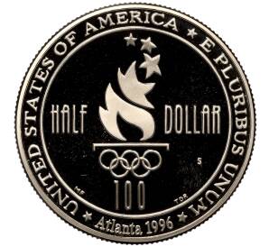 1/2 доллара (50 центов) 1996 года S США «XXVI летние Олимпийские Игры 1996 в Атланте — Футбол»