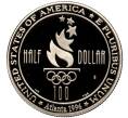 Монета 1/2 доллара (50 центов) 1996 года S США «XXVI летние Олимпийские Игры 1996 в Атланте — Плавание» (Артикул M2-67427)