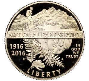 1/2 доллара (50 центов) 2016 года S США «100 лет Службе национальных парков США»