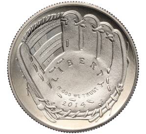 1/2 доллара (50 центов) 2014 года D США «Национальный зал славы бейсбола»