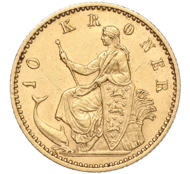 Монета 10 крон 1900 года Дания (Артикул M2-67436)