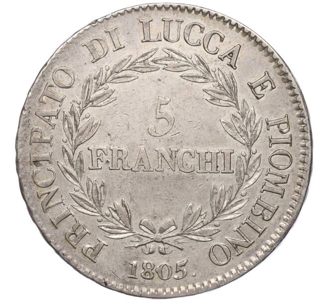 Монета 5 франков 1805 года Лукка и Пьомбиньо (Артикул: M2-67443) — Фото №2