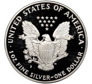 1 доллар 1990 года S США «Шагающая Свобода» (Proof)