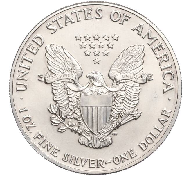 Монета 1 доллар 1990 года США «Шагающая Свобода» (Артикул: K11-101487) — Фото №2
