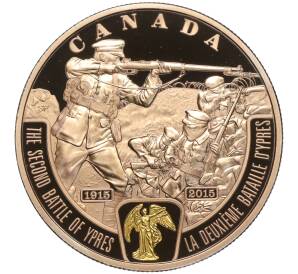 20 долларов 2015 года Канада «Фронт Первой мировой войны — Вторая битва при Ипре»