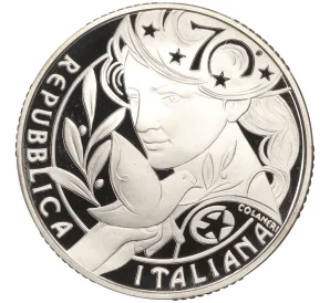 10 евро 2015 года Италия «70 лет миру в Европе»
