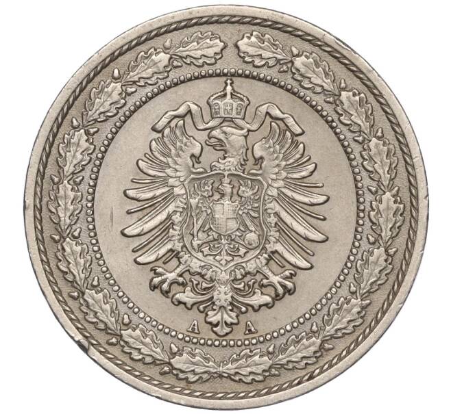 Монета 20 пфеннигов 1887 года А Германия (Артикул K11-101506)