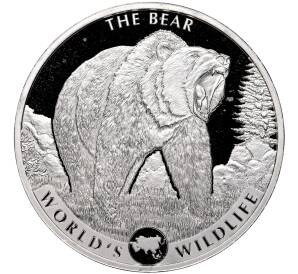 20 франков 2022 года Конго (ДРК) «Дикая природа мира — Медведь»