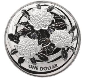 1 доллар 2022 года Австралия «Дикие цветы Австралии — Телопея»