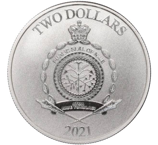 Монета 2 доллара 2021 года Ниуэ «Шрек» (Артикул M2-53093)