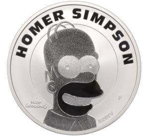 1 доллар 2022 года Тувалу «Симпсоны — Гомер Симпсон»
