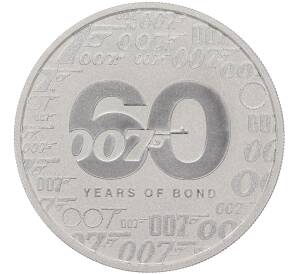 1 доллар 2022 года Тувалу «Джеймс Бонд — Агент 007 (60-летие выхода первого фильма)»