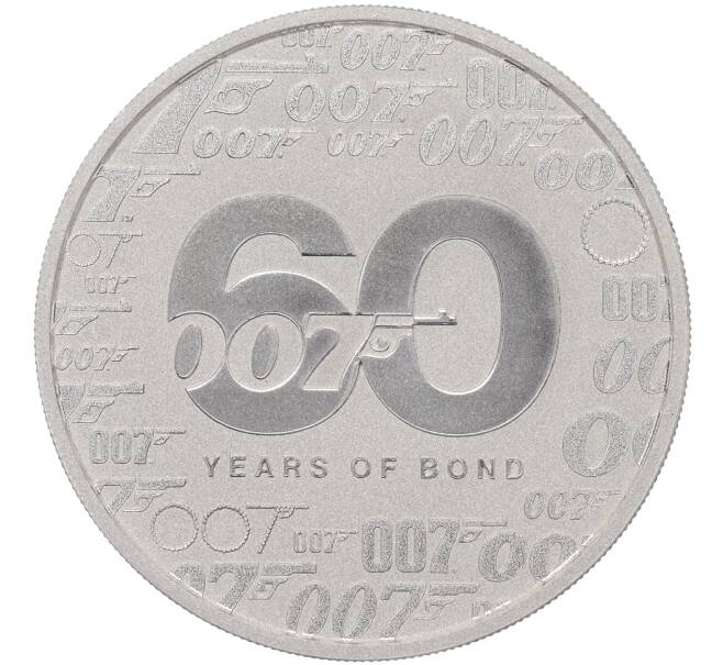 Монета 1 доллар 2022 года Тувалу «Джеймс Бонд — Агент 007 (60-летие выхода первого фильма)» (Артикул M2-57435)