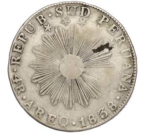 4 реала 1838 года Перу