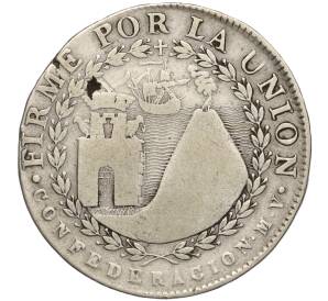 4 реала 1838 года Перу
