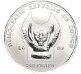 Монета 240 франкков 2008 года Конго (ДРК) «Большая пятёрка Африки — Африканский буйвол» (Артикул M2-67499)
