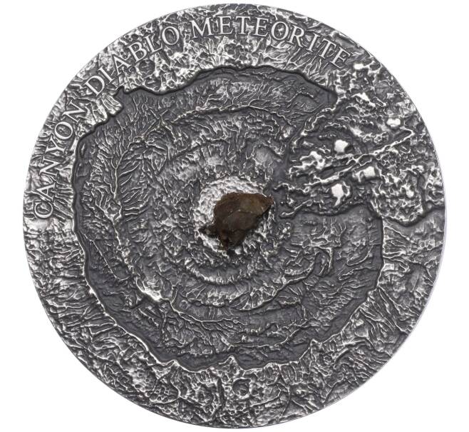 Монета 1 доллар 2014 года Ниуэ «Метеорит Каньон Дьябло» (Артикул M2-67501)