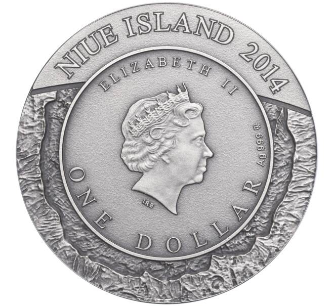 Монета 1 доллар 2014 года Ниуэ «Метеорит Каньон Дьябло» (Артикул M2-67501)