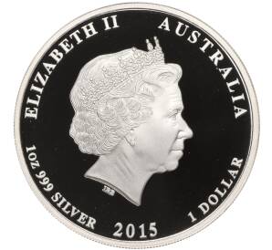1 доллар 2015 года Австралия «100 лет АНЗАК — Создание нации»