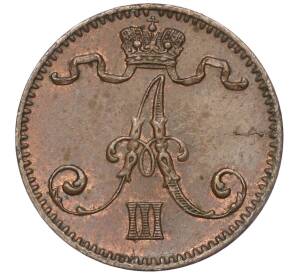 1 пенни 1883 года Русская Финляндия — Фото №2