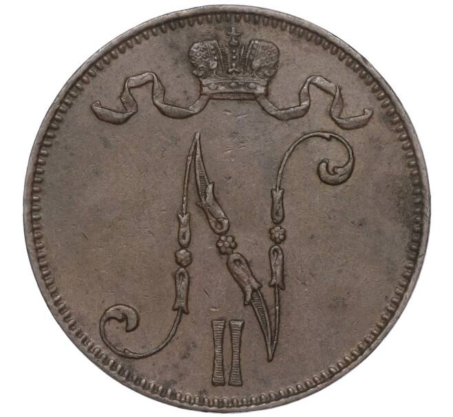 Монета 5 пнени 1898 года Русская Финляндия (Артикул K11-101598)