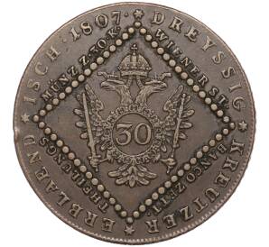 30 крейцеров 1807 года А Австрия — Фото №1