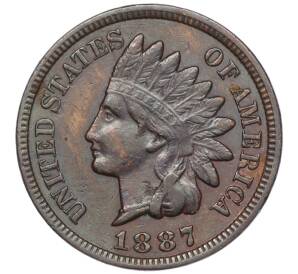 1 цент 1887 года США — Фото №1