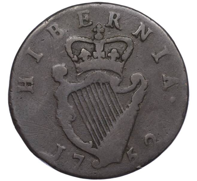 Монета 1/2 пенни 1752 года Ирландия (Артикул: K11-101622) — Фото №1