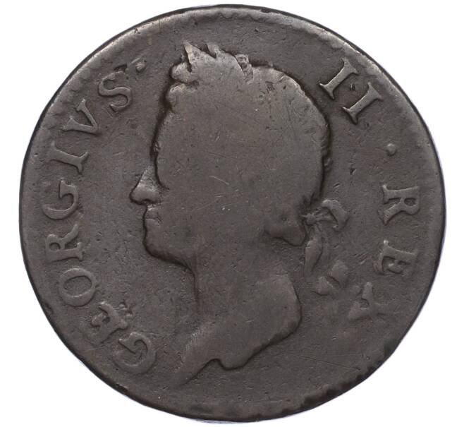 Монета 1/2 пенни 1752 года Ирландия (Артикул: K11-101622) — Фото №2