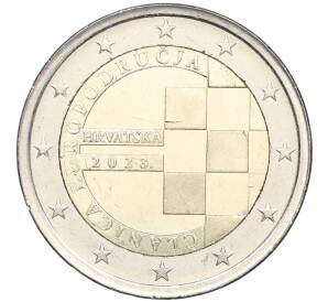 2 евро 2023 года Хорватия «Введение евро» — Фото №1