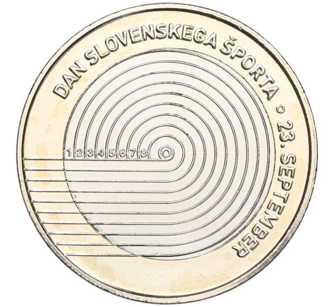 Монета 3 евро 2023 года Словения «День словенского спорта» (Артикул M2-67509)