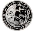 Монета 1 доллар 2022 года Тувалу «Черный флаг — Восходящее Солнце» (Артикул M2-67546)