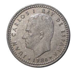 1 песета 1986 года — Фото №1