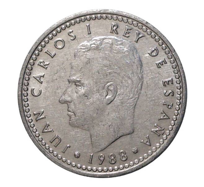 Монета 1 песета 1988 года (Артикул: M2-4342) — Фото №1