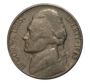 5 центов 1963 года D — Фото №1