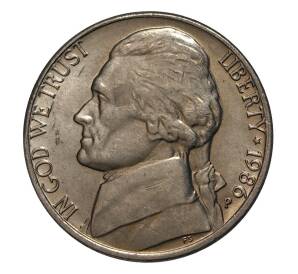 5 центов 1986 года P — Фото №1