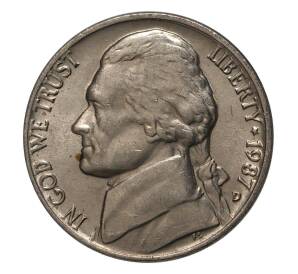 5 центов 1987 года D — Фото №1