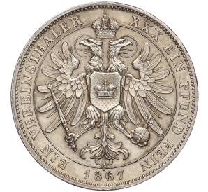 1 союзный талер 1867 года Шварцбург-Рудольфштадт — Фото №2